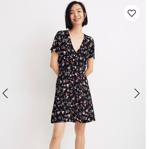 Madewell Mini Dress in Drifting Flowers